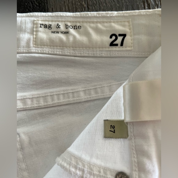 Rag and bone white skinny high waisted jeans - Picture 4 of 6